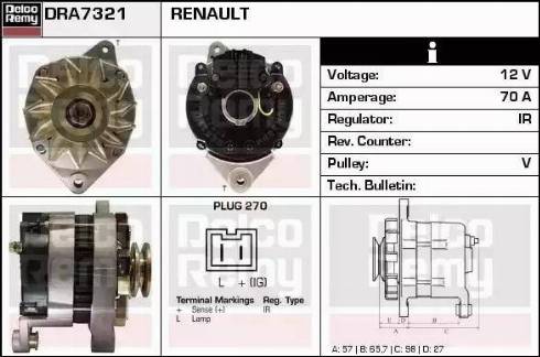 Remy DRA7321 - Alternator furqanavto.az