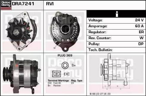 Remy DRA7241 - Alternator furqanavto.az