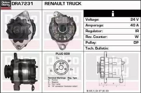 Remy DRA7231 - Alternator furqanavto.az