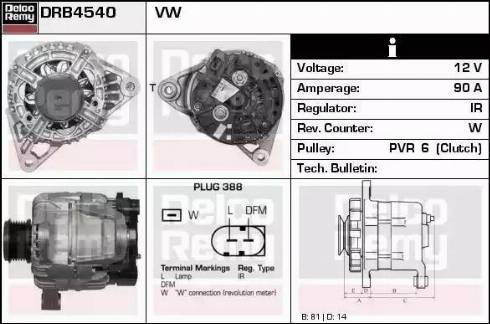 Remy DRB4540 - Alternator furqanavto.az