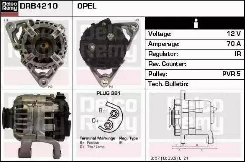 Remy DRB4210 - Alternator furqanavto.az