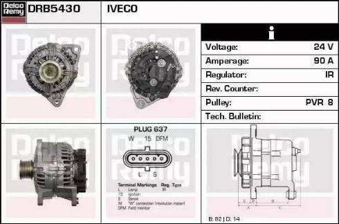 Remy DRB5430 - Alternator furqanavto.az