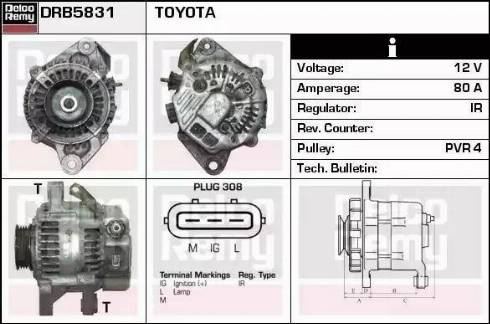 Remy DRB5831 - Alternator furqanavto.az