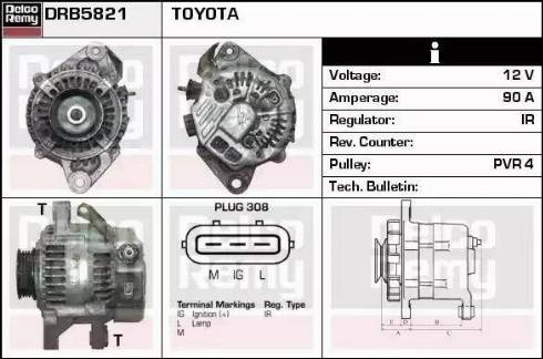 Remy DRB5821 - Alternator furqanavto.az