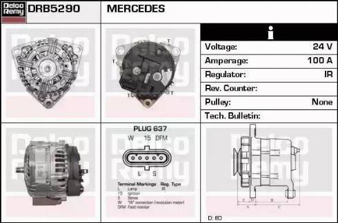 Remy DRB5290 - Alternator furqanavto.az