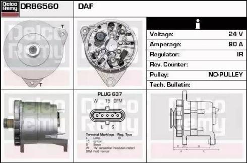 Remy DRB6560 - Alternator furqanavto.az