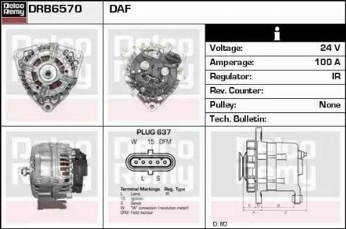 Remy DRB6570 - Alternator furqanavto.az