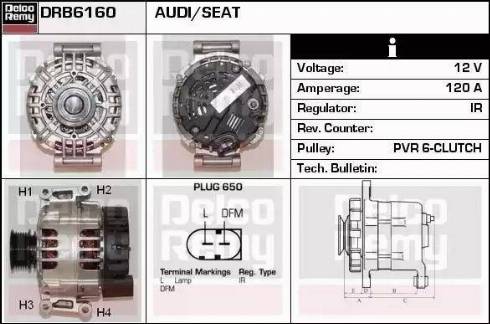 Remy DRB6160 - Alternator furqanavto.az