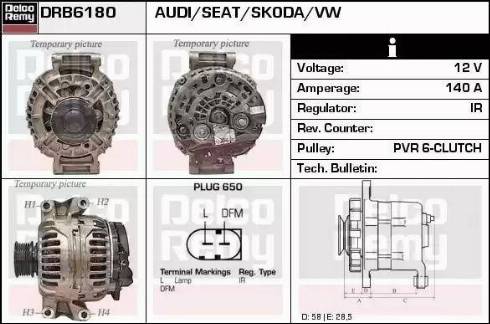 Remy DRB6180 - Alternator furqanavto.az