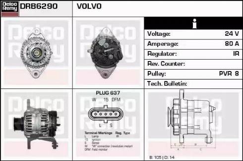 Remy DRB6290 - Alternator furqanavto.az