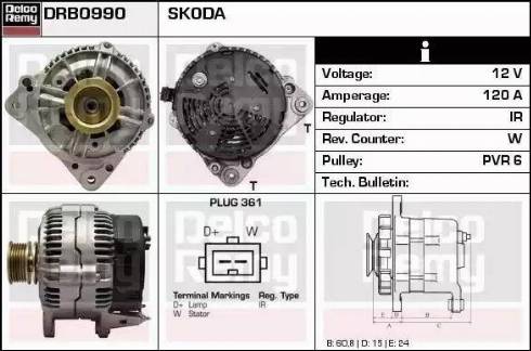 Remy DRB0990 - Alternator furqanavto.az