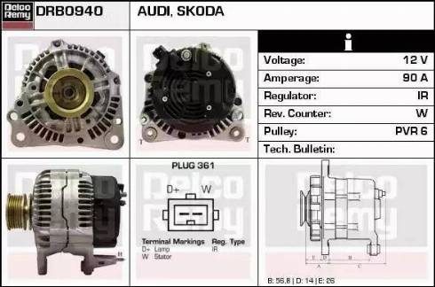 Remy DRB0940 - Alternator furqanavto.az