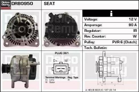 Remy DRB0950 - Alternator furqanavto.az