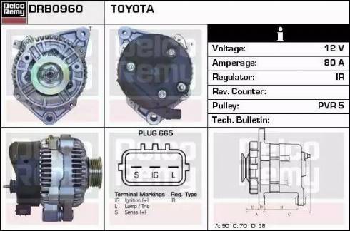 Remy DRB0960 - Alternator furqanavto.az