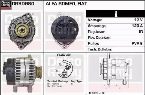 Remy DRB0980 - Alternator furqanavto.az