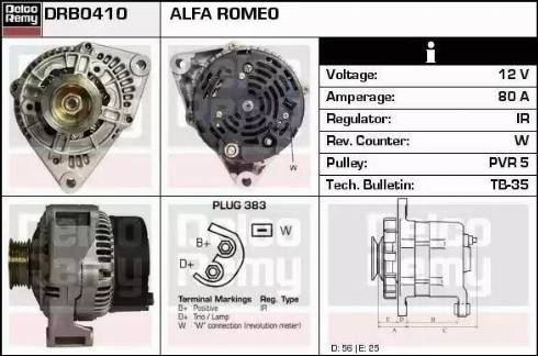 Remy DRB0410 - Alternator furqanavto.az