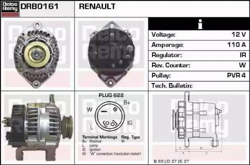 Remy DRB0161 - Alternator furqanavto.az