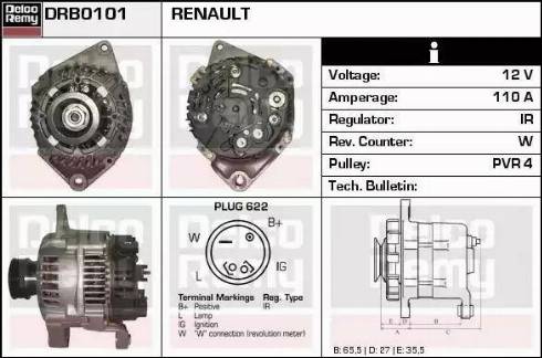 Remy DRB0101 - Alternator furqanavto.az