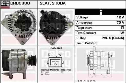 Remy DRB0880 - Alternator furqanavto.az