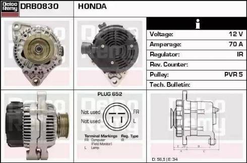 Remy DRB0830 - Alternator furqanavto.az