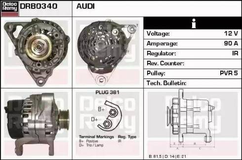 Remy DRB0340 - Alternator furqanavto.az