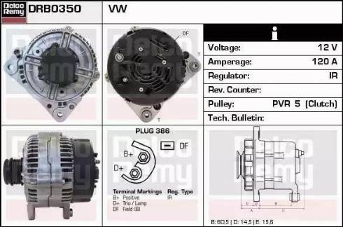 Remy DRB0350 - Alternator furqanavto.az