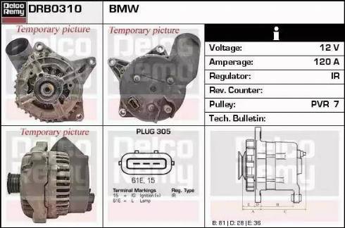 Remy DRB0310 - Alternator furqanavto.az