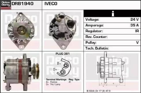 Remy DRB1940 - Alternator furqanavto.az