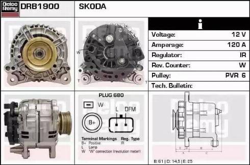 Remy DRB1900 - Alternator furqanavto.az