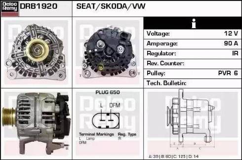 Remy DRB1920 - Alternator furqanavto.az