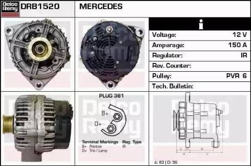 Remy DRB1520 - Alternator furqanavto.az