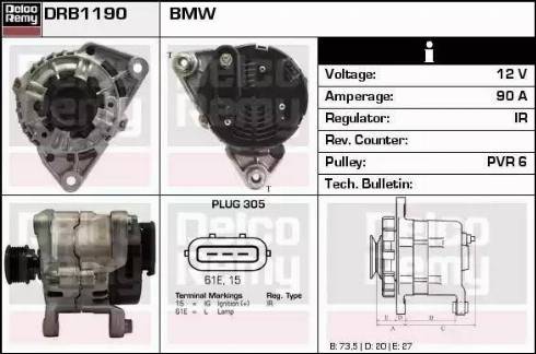 Remy DRB1190 - Alternator furqanavto.az