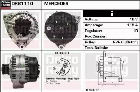 Remy DRB1110 - Alternator furqanavto.az