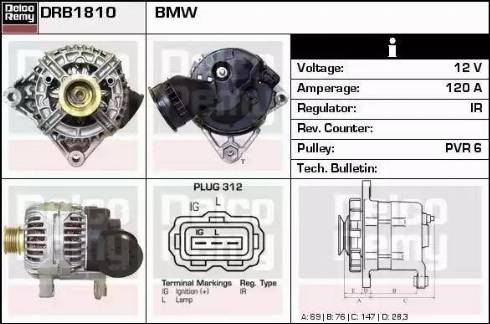 Remy DRB1810 - Alternator furqanavto.az