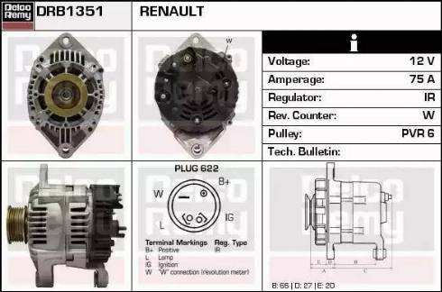 Remy DRB1351 - Alternator furqanavto.az