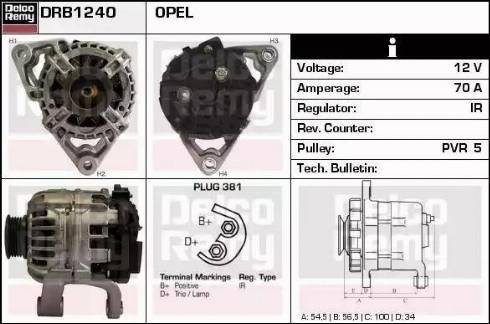 Remy DRB1240 - Alternator furqanavto.az