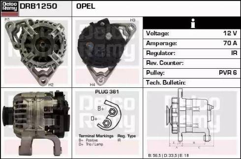 Remy DRB1250 - Alternator furqanavto.az