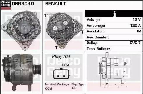 Remy DRB8040 - Alternator furqanavto.az