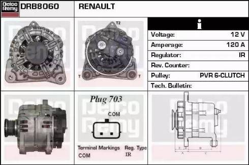 Remy DRB8060 - Alternator furqanavto.az