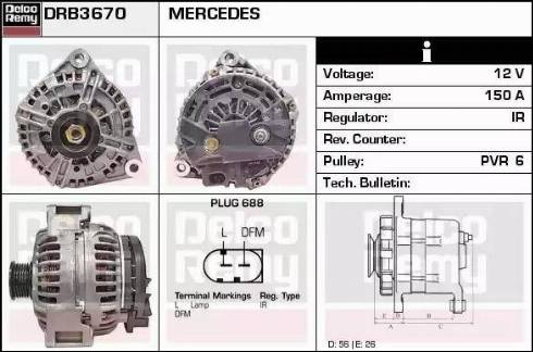 Remy DRB3670 - Alternator furqanavto.az