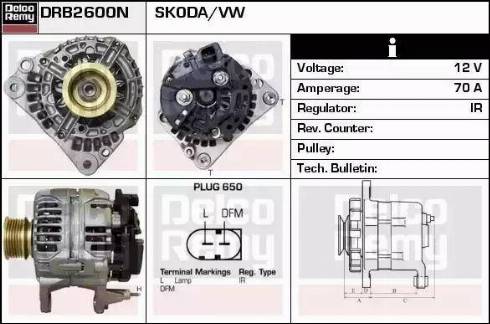 Remy DRB2600N - Alternator furqanavto.az