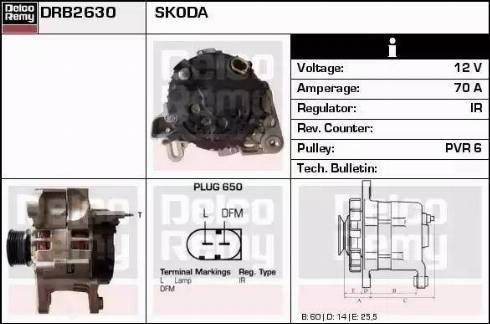 Remy DRB2630 - Alternator furqanavto.az