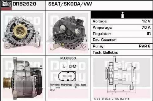 Remy DRB2620 - Alternator furqanavto.az