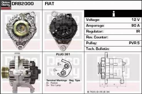 Remy DRB2000 - Alternator furqanavto.az