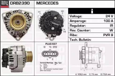 Remy DRB2390 - Alternator furqanavto.az