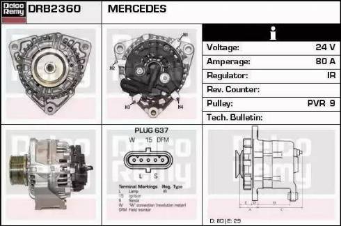 Remy DRB2360 - Alternator furqanavto.az