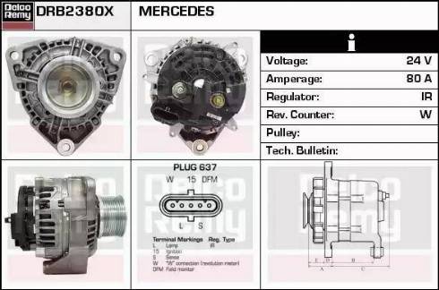 Remy DRB2380X - Alternator furqanavto.az