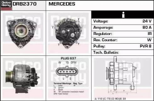 Remy DRB2370 - Alternator furqanavto.az