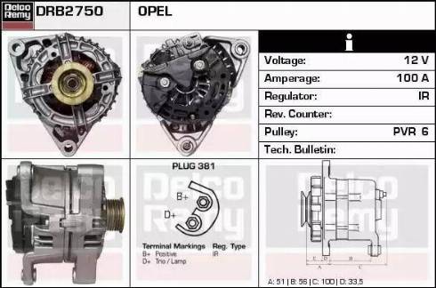 Remy DRB2750 - Alternator furqanavto.az