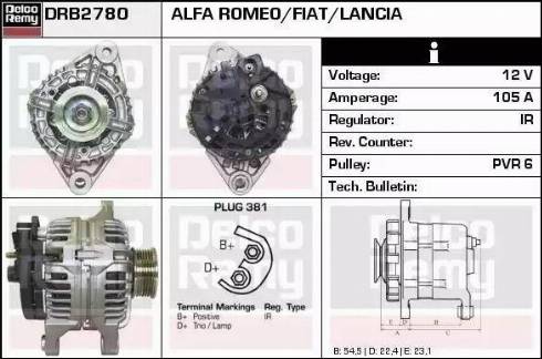 Remy DRB2780 - Alternator furqanavto.az